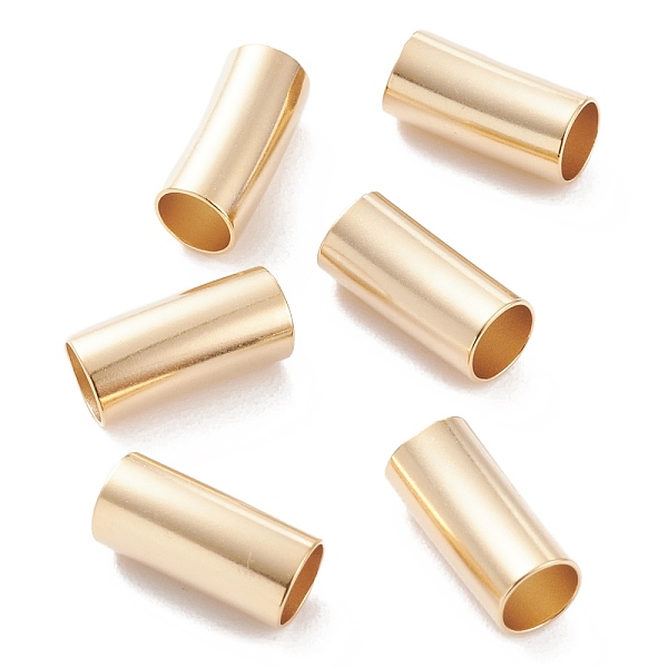 

PandaHall Brass Tube Beads, Long-Lasting Plated, Tube, Real 24K Gold Plated, 11x5mm, Hole: 4mm Brass Tube