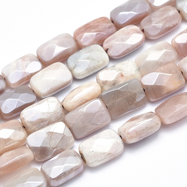 

PandaHall Electroplate Natural Sunstone Beads Strands, Faceted, Rectangle, 12x8x5mm, Hole: 1.5mm, about 33pcs/strand, 15.7 inch Sunstone...