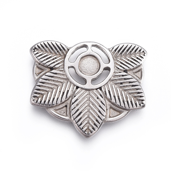 

PandaHall 304 Stainless Steel Pendants, Leaf, Stainless Steel Color, 24x20x2mm 304 Stainless Steel Leaf