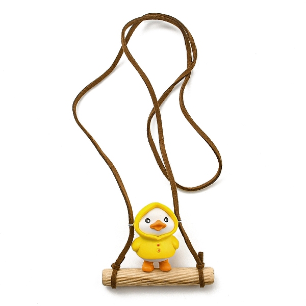 

PandaHall Cute Plastic Swinging Raincoat Duck Pendant Decorations, for Car Interiors Hanging Ornaments, Yellow, 320mm, pendant: 47x60x27mm...