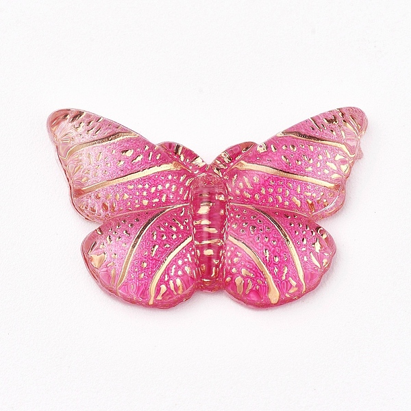 

PandaHall Resin Pendants, Butterfly, Hot Pink, 15x23x3mm, Hole: 1mm Resin Butterfly Pink