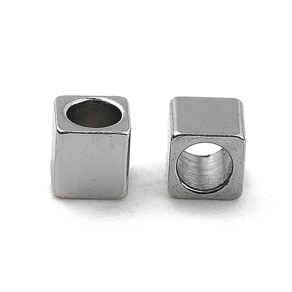 

PandaHall 201 Stainless Steel Cube Beads, Stainless Steel Color, 2x2x2mm, Hole: 1.3mm 201 Stainless Steel Cube