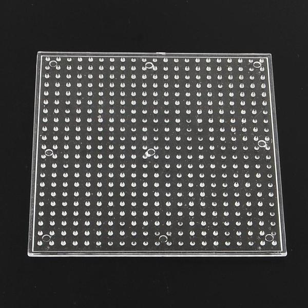 

PandaHall Square ABC Plastic Pegboards used for 5x5mm DIY Fuse Beads, Clear, 110x110x5mm Plastic Square Clear