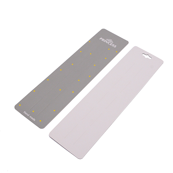 

PandaHall Paper Hair Clip Display Cards, Rectangle, Gray, Star Pattern, 24.2x6.5x0.05cm, 100pcs/bag Paper Star Gray