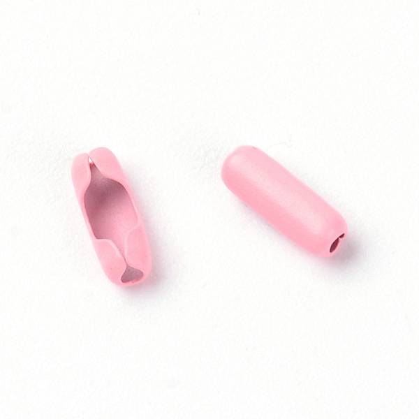 

PandaHall Iron Ball Chain Connectors, Column, Pink, 8.5x3mm, 10pcs/bag Iron Pink