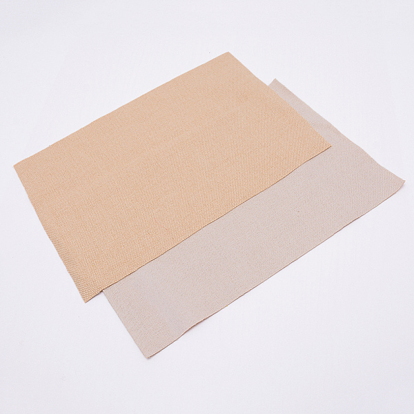 

PandaHall Cotton Flax Fabric, Sofa Cover, Garment Accessories, Bisque, 29~30x19~20x0.07cm Cotton Orange
