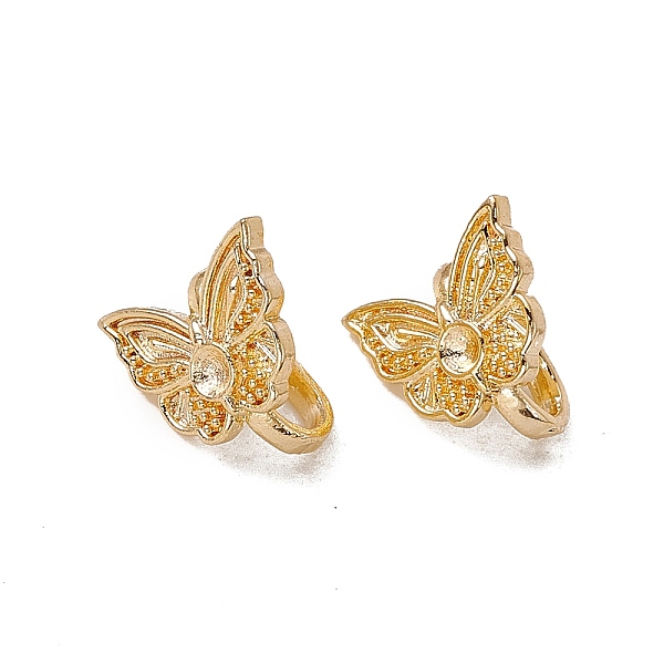 

PandaHall Brass S-Hook Clasp Rhinestone Settings, for Bracelet Making, Butterfly, Real 18K Gold Plated, Fit for 1.8mm Rhinestone, 9x10x7mm...