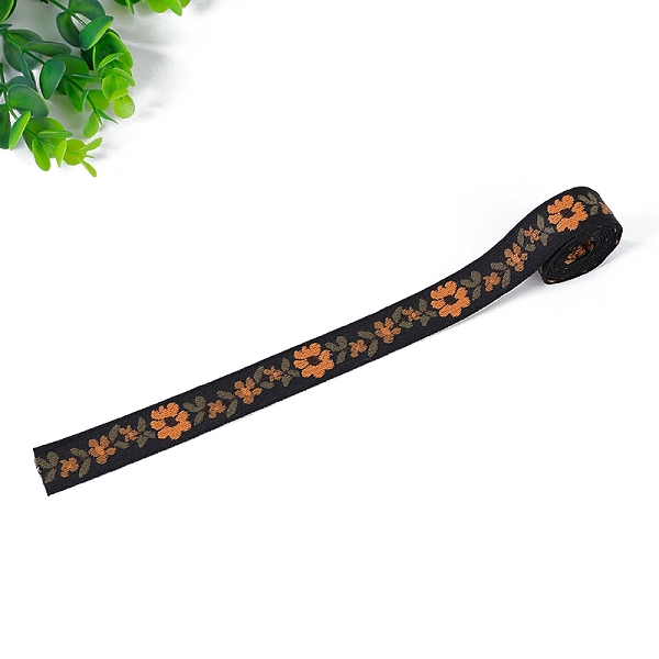 

PandaHall Polyester Ribbon, Clothing Ornament, Black, 3/4 inch(20mm) Polyester Flower Black