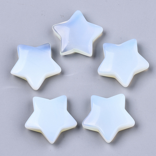 

PandaHall Opalite Home Display Decorations, Star, 30x31x10mm Opalite Star