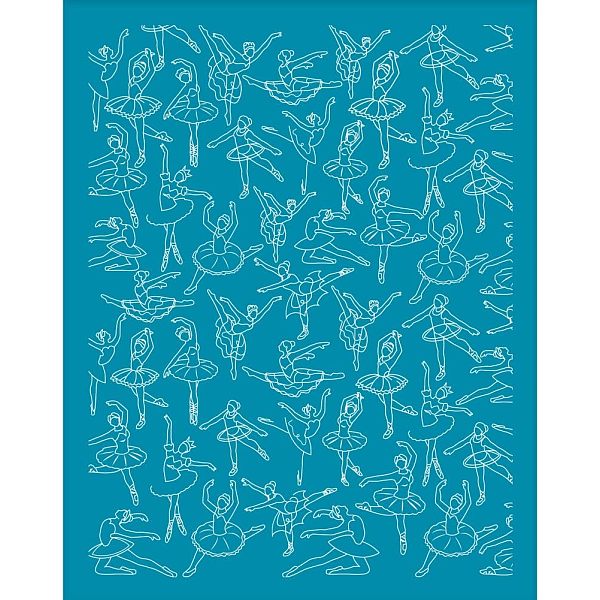 

PandaHall Silk Screen Printing Stencil, for Painting on Wood, DIY Decoration T-Shirt Fabric, Dancer Pattern, 100x127mm Nylon Human Cyan