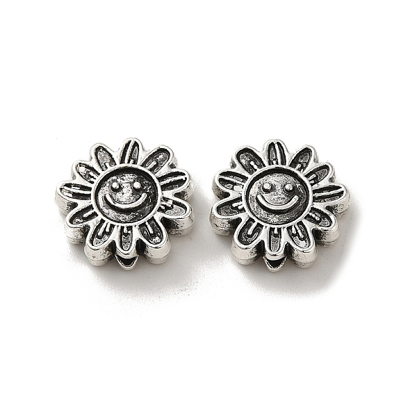 

PandaHall Tibetan Style Alloy Beads, Cadmium Free & Lead Free, Antique Silver, Flower, 12.5x13x4mm, Hole: 1.6mm, about 460pcs/1000g Alloy...