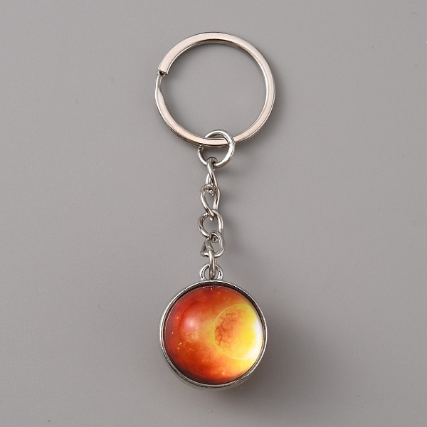 Platinum Tone Alloy Keychain
