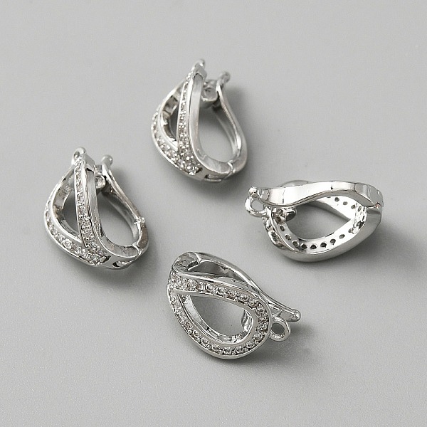 Brass Micro Pave Cl… - image