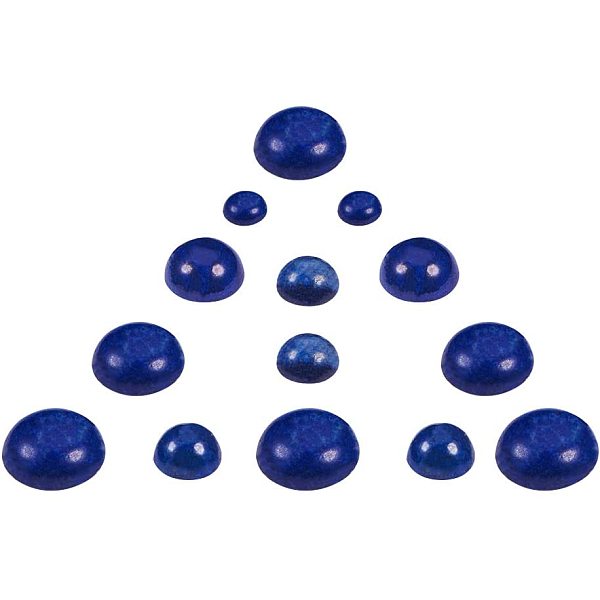 

PandaHall Natural Lapis Lazuli Cabochons, Dyed, Half Round/Dome, 6.8x5.2x1.1cm Lapis Lazuli Half Round