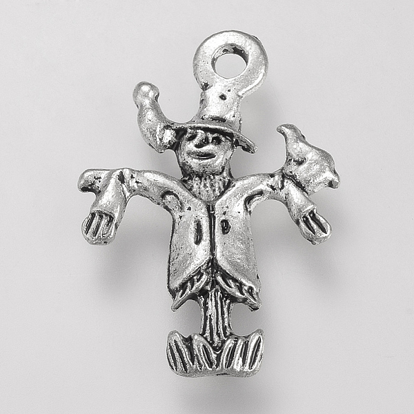 

PandaHall Tibetan Style Alloy Pendants, Garden Theme Charms, Cadmium Free & Lead Free, Scarecrow, Antique Silver, 23x16.5x2mm, Hole: 2mm...