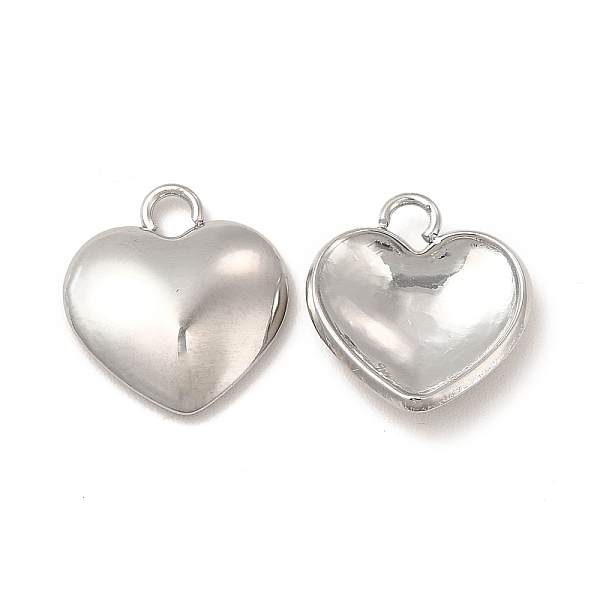 

PandaHall 304 Stainless Steel Charms, Heart Charm, Stainless Steel Color, 13x12x3mm, Hole: 1.8mm 304 Stainless Steel Heart
