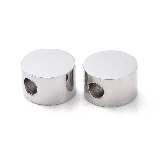 

PandaHall 304 Stainless Steel Beads, Flat Round, Stainless Steel Color, 8x5mm, Hole: 2.5mm 304 Stainless Steel Flat Round