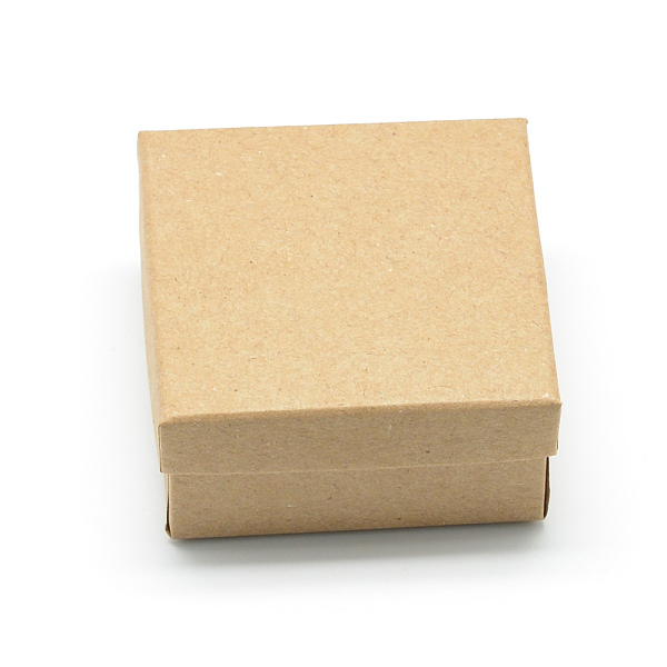 

PandaHall Cardboard Paper Jewelry Set Boxes, for Ring, Necklace, with Black Sponge inside, Square, Tan, 7x7x3.5cm Paper Square Orange