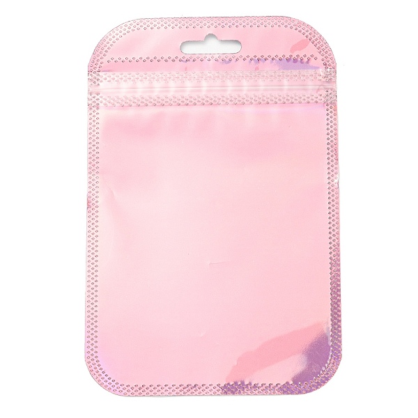 

PandaHall Plastic Laser Packaging Yinyang Zip Lock Bags, Top Self Seal Pouches, Rectangle, Pink, 13x8.5x0.15cm, Unilateral Thickness: 2.5...