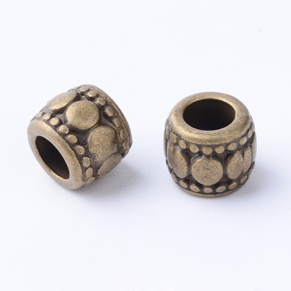 

PandaHall Tibetan Style Alloy Beads, Column, Cadmium Free & Nickel Free & Lead Free, Antique Bronze, 7x6mm, Hole: 3.5mm, about 1340pcs/1000g...