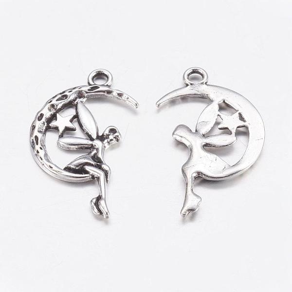 

PandaHall Zinc Alloy Fairy Sprite Charms, Characters Pendants in Fairy Tales, Halloween, Cadmium Free & Lead Free, Antique Silver, about...