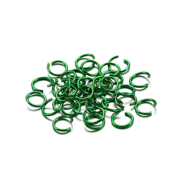 

PandaHall Aluminum Jump Rings, Open Jump Rings, Round Ring, Lime Green, 18 Gauge, 8x1mm, Inner Diameter: 6.5mm, about 300pcs/bag Aluminum...