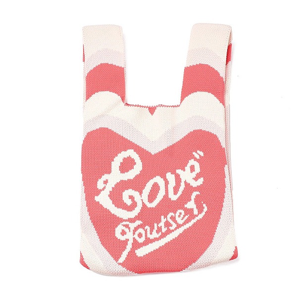 Polyester Mini Knit Tote Bags