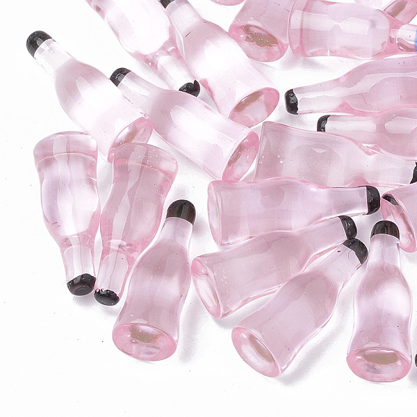 

PandaHall Resin Cabochons, Liquor/Bottle, Pink, 26x9~11mm Resin Bottle Pink