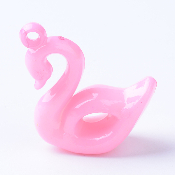 

PandaHall Opaque Acrylic Pendants, Swan, Mixed Color, 39x33x14.5mm, Hole: 3mm Acrylic Duck Multicolor