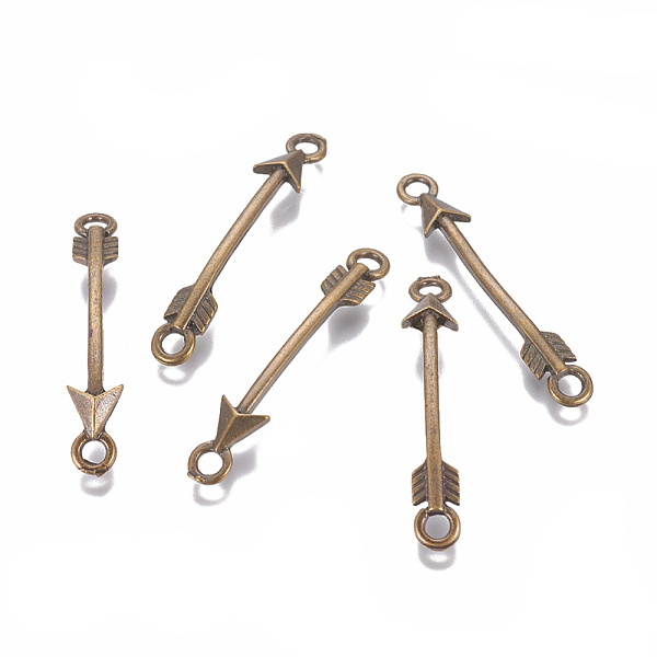 

PandaHall Alloy Links connectors, Arrow, Antique Bronze, 43x6x3mm, Hole: 3mm Alloy Sports