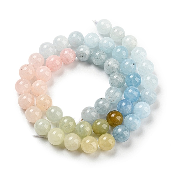 

PandaHall Natural Morganite Beads Strands, Round, 8mm, Hole: 0.9mm, about 46~49pcs/strand, 15.16''~15.75''(38.5~40cm) Morganite Round