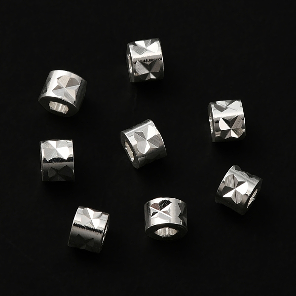 

PandaHall Brass Beads, Lead Free & Cadmium Free, Column, 925 Sterling Silver Plated, 4x3mm, Hole: 1.8mm Brass Column
