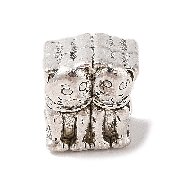 

PandaHall Tibetan Style Alloy European Beads, Large Hole Beads, Lead Free & Cadmium Free, Tiger, Antique Silver, 10.5x10.5x9mm, Hole: 4.8mm...