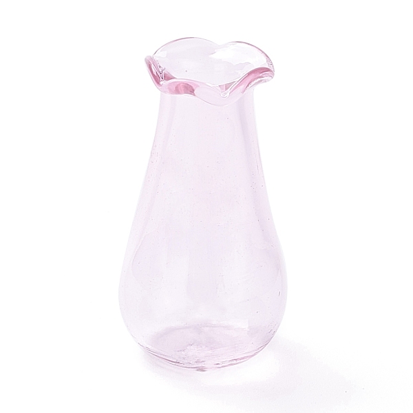 

PandaHall Miniature Glass Vase Ornaments, Micro Toys Dollhouse Accessories Pretending Prop Decorations, Pearl Pink, 27.5~29x15.5~16mm, Hole...