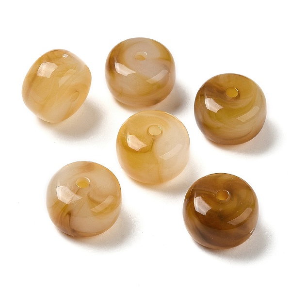

PandaHall Transparent Acrylic Beads, Barrel, Dark Goldenrod, 14.5x10mm, Hole: 2mm, about 310pcs/500g Acrylic Barrel