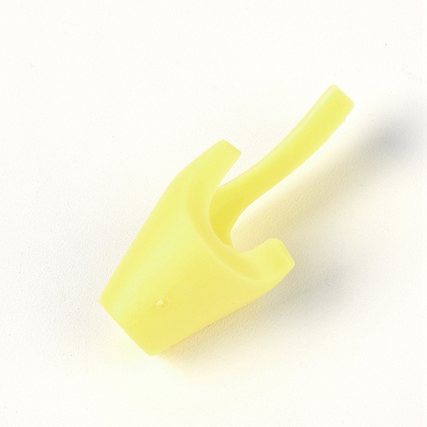 

PandaHall Polyethylene Pencil Grips for Kids, Grip Posture Correction Tool, Light Goldenrod Yellow, 34x15x16.5mm Plastic