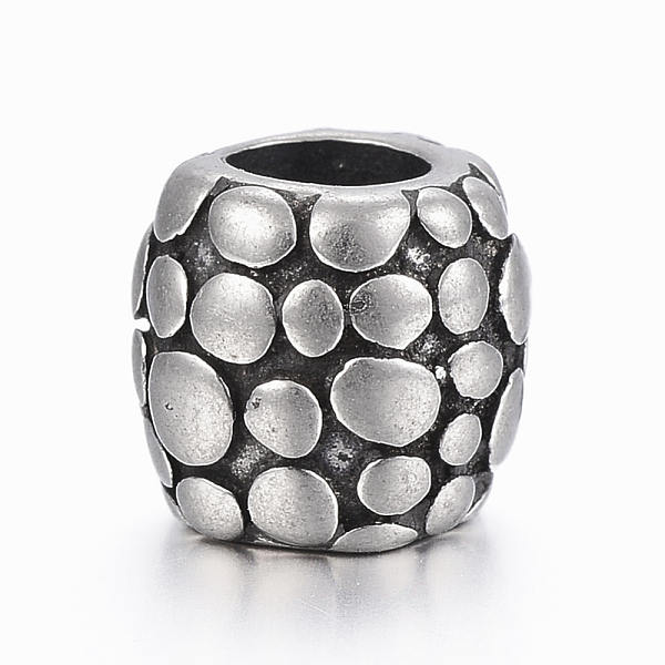 

PandaHall 316 Surgical Stainless Steel European Beads, Large Hole Beads, Barrel, Antique Silver, 9x8.5mm, Hole: 5mm 316 Surgical Stainless...