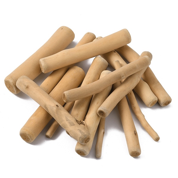 

PandaHall Driftwood Pieces, for Crafts Frames Wreath Surf Art Beach Decor, BurlyWood, 12x0.6~2.3cm, 16pcs/bag Wood Orange