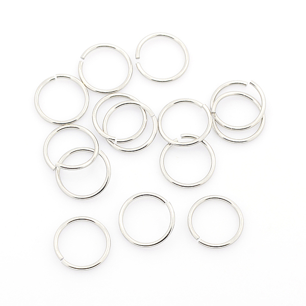 

PandaHall 304 Stainless Steel Open Jump Rings, Stainless Steel Color, 18 Gauge, 10x1mm, Inner Diameter: 8mm, about 61pcs/10g 304 Stainless...