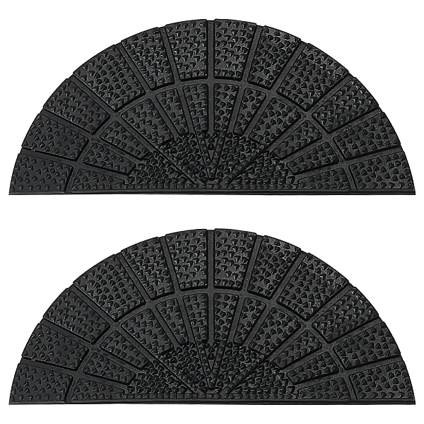 

PandaHall WADORN 2 Pairs Shoe Repair Replacement Rubber Heels for Sport Shoe, Non Skid Rubber Shoes Bottoms 5mm Thick Repair Sole Pads..., Black