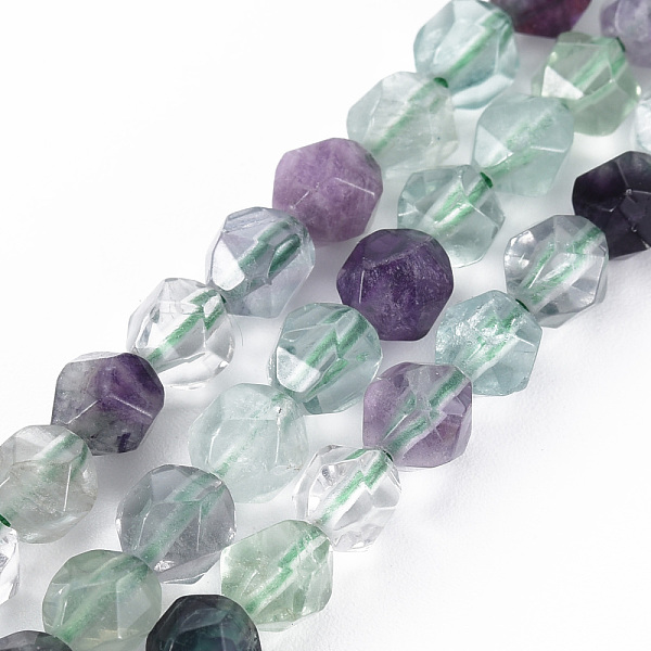 

PandaHall Natural Fluorite Beads Strands, Star Cut Round Beads, Faceted, 6~7x5~6mm, Hole: 1mm, about 59pcs/strand, 14.96 inch(38cm) Fluorite...