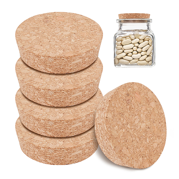 

PandaHall Wood Cork Stopper, Bottle Tampions, BurlyWood, 72.5~80x20.5mm Wood Flat Round Orange
