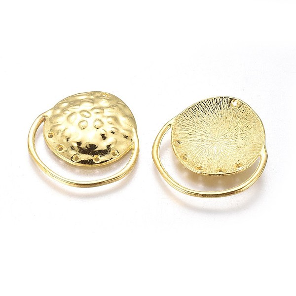 

PandaHall Alloy Pendants, Flat Round, Golden, Lead Free and Cadmium Free, 30.5x29x1mm, Hole: 1.5mm Alloy Flat Round