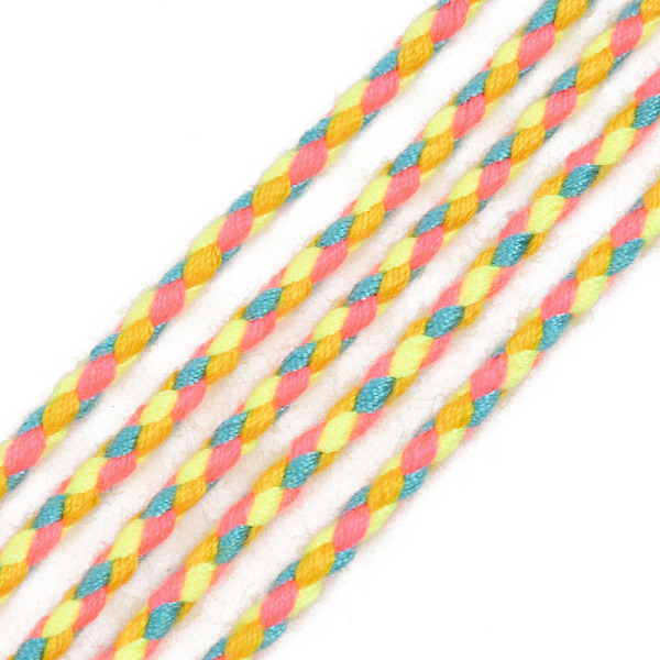 

PandaHall Polyester Braided Cords, Dark Orange, 2mm, about 100yard/bundle(91.44m/bundle) Polyester