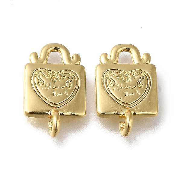

PandaHall Rack Plating Brass Charms, Long-Lasting Plated, Cadmium Free & Lead Free, Lock, Real 18K Gold Plated, 12x8x1.5mm, Hole: 1mm Brass...