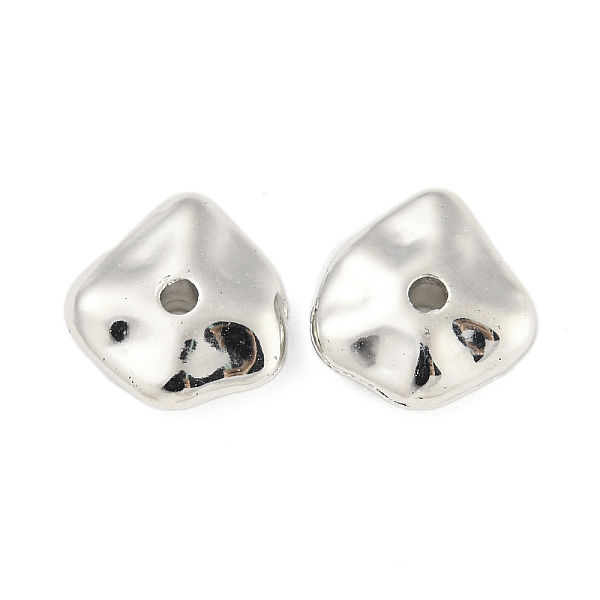 

PandaHall CCB Plastic Beads, Irregular Polygon, Platinum, 12x11.5x4mm, Hole: 2mm Plastic Polygon
