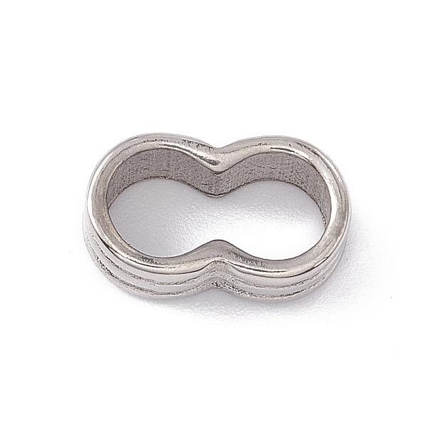 

PandaHall 304 Stainless Steel Linking Rings, Infinity, Stainless Steel Color, 4x12x7mm, Inner Diameter: 10x5mm 304 Stainless Steel Infinity