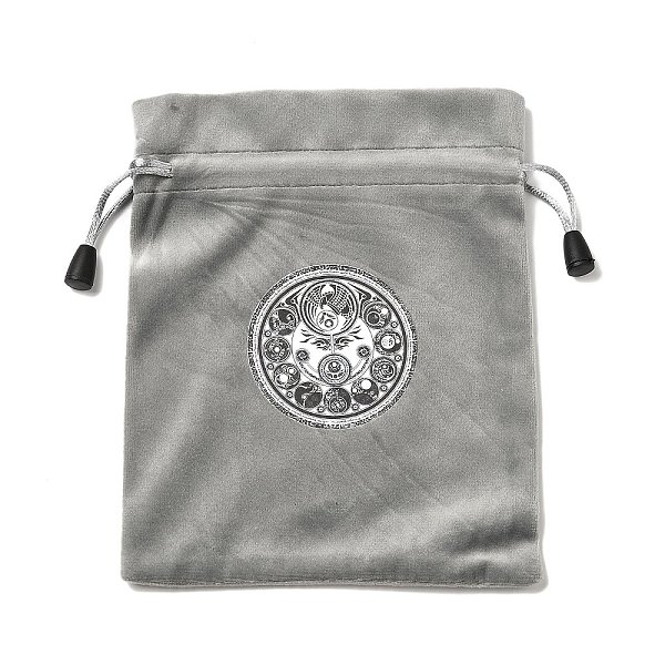 

PandaHall Tarot Card Storage Bag, Velvet Tarot Drawstring Bags, for Witchcraft Wiccan Altar Supplies, Rectangle, Flower Pattern, 180x140mm...