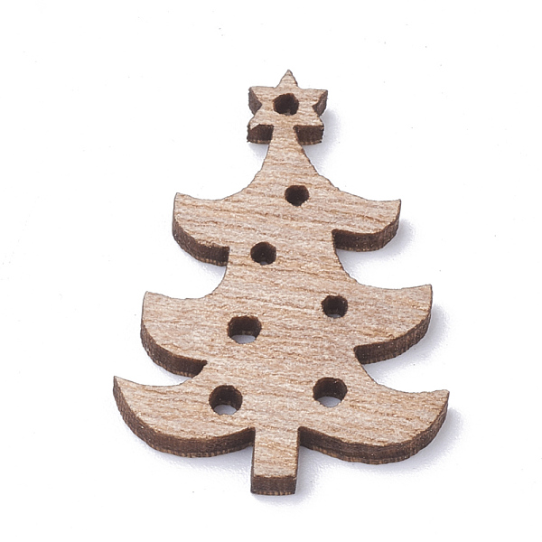 

PandaHall Undyed Wooden Pendants, Christmas Trees, BurlyWood, 30.5x21.5x2.5mm, Hole: 1mm Wood Tree Orange