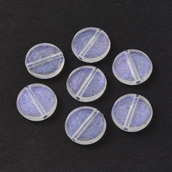 

PandaHall Transparent Acrylic Beads, Glitter Powder, Flat Round, Clear, 17x4mm, Hole: 2mm, about 550pcs/500g Acrylic Flat Round Clear